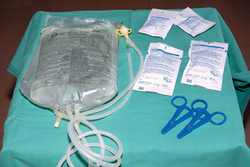 Equipment required to perform a dialysis exchange